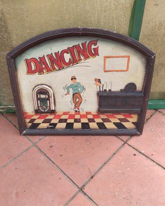 quadro vintage in legno e rilievo 