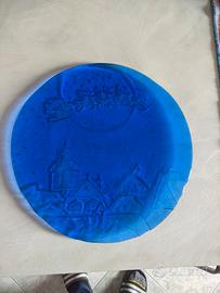 Piatto vassoio in vetro 31cm Blu