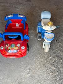 Macchina e motorino per bambini non funzionanti