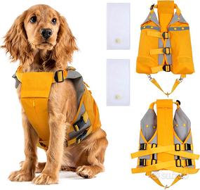 Salvagente per Cani Gonfiabile Giubbotto Galleggia