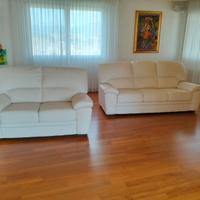 Divano Similpelle 2 posti Bianco