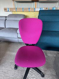 Sedie ergonomiche fucsia - 8 pz.