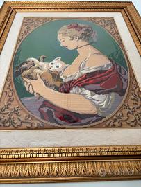 quadro ricamato a mano