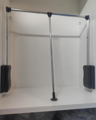 Appendiabiti con saliscendi per armadio