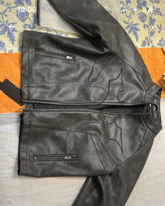 YoungLA x Batman Leather Jacket Black