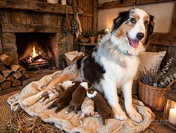 Cuccioli di pastore australiano con pedigree
