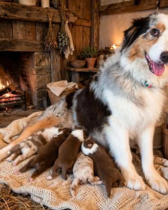 Cuccioli di pastore australiano con pedigree