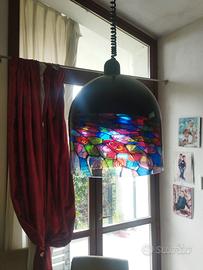 lampadario modernariato stile murano anni 70Leucos