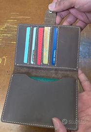 Portafoglio Vera Pelle unisex 