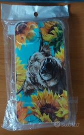 custodia iphone 14 mucca Cow Sunflower Case Nuova