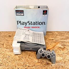 Console Ps1 scatola cavi e controller funzionante