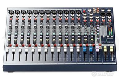 Impianto audio mixer e 2 casse attive