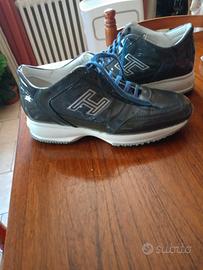 Scarpe donna Hogan blu vernice nr 38