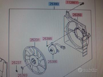 253801C210 Elettroventola Hyundai Getz