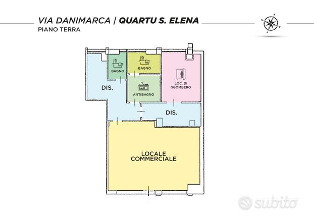 Pitz'è Serra locale commerciale 100 mq