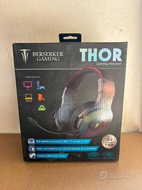 Cuffie gaming Berserker Thor 7.1 RGB con microfono