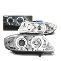 FARI BMW E90 E91 05-08 OCCHI ANGEL CCFL CROMATI
