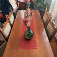 Tavolo antiquariato 185 x 85 x 76h + 4 sedie