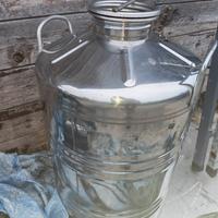bidone inox per olio 50lt