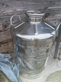 bidone inox per olio 50lt