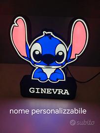 Lampada Stitch personalizzabile 