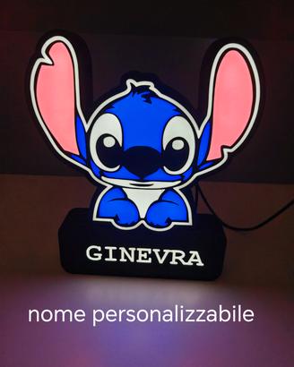 Lampada Stitch personalizzabile 