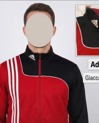 Adidas Felpa rossa Giacca sportiva L