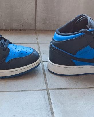 Air Jordan 1 Mid Black&Blu - taglia 40