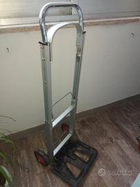 carrello in alluminio a due ruote