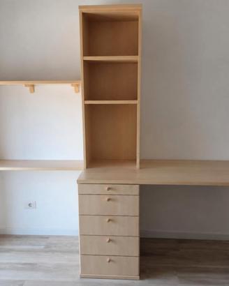 Scrivania componibile in legno