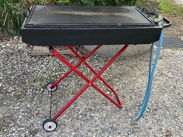 Barbecue a gas in pietra ollare della Valtellina