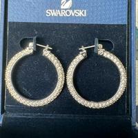 Orecchini cerchio pavè Swarovski originale