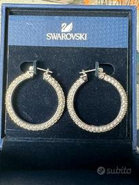 Orecchini cerchio pavè Swarovski originale