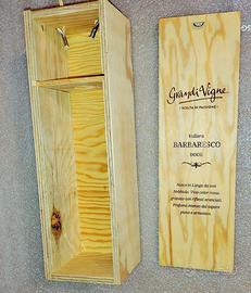 Scatola in legno  vino Barbaresco (vuota)