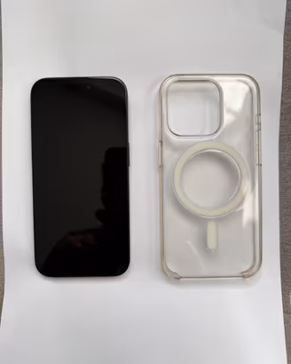 Apple iPhone 15 Pro 128GB Nero + Cover + Scatola