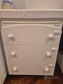 Mobiletto fasciatoio Azzurra Design bagnetto tre.