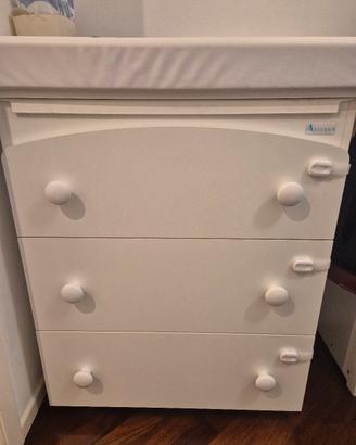 Mobiletto fasciatoio Azzurra Design bagnetto tre.