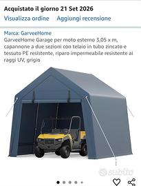 tenda garage esterna