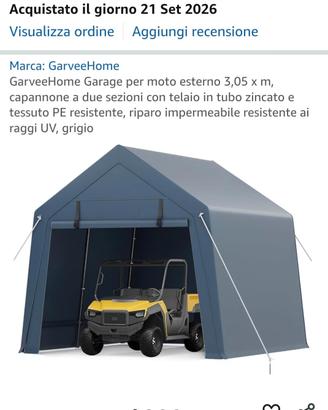 tenda garage esterna