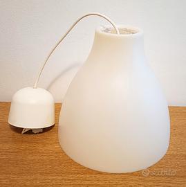lampadario in plastica bianco