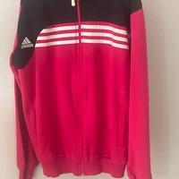 Felpa Adidas fucsia e nera 13 anni