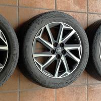 4 cerchi originali Toyota gommati Continental