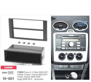 TELAIO NERO RADIO 1-DIN PER FORD FOCUS C-MAX S-MAX