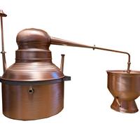 Alambicco in rame da 25 litri a bagnomaria