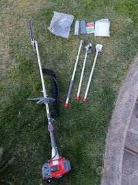 Tagliasiepi-motosega-decespugliatore ad asta