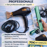 Phon Professionale IMETEC 2300W + Piastra GA.MA Io