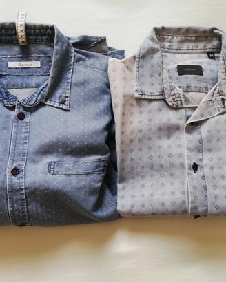 Set camicia jeans blu Berna e Sseinse Tg M
