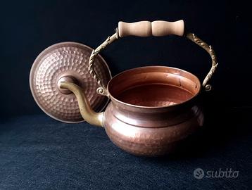 Teiera d'epoca in rame da collezione  1900-1930