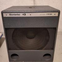 coppia di subwoofer montarbo amplificati 