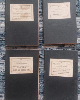 4 libri FS - Scuola Allievi Fuochisti 1916-1927